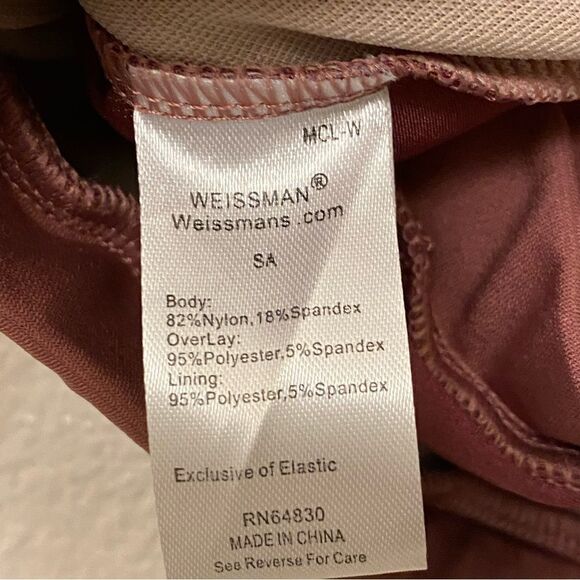 Weissman dance costume mauve Matte Jersey Cowl Crop Top MJ13035 Adult SA - Picture 7 of 9